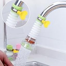 Rotating Water Saving Nozzle Shower Head Faucet Aerator, Adjustable Multiple Types of Output Water Valve, Splash Regulator Filter, Ceramic Material, Unfinished Finish-17