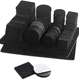 80Pcs Chair Leg Floor Protector – 5 Size Self Adhesive Felt Pads for Furniture, Anti-Scratch Furniture Pads for Hardwood Floors, Wood, Tile and Laminate Protection-image-8