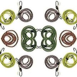 90 Degree High Tension Stretchable Elastic Rope with Hook for Cloth Hanging Drying Bike Cord Packing Luggage Strap Wrapping 8mm, Multicolour, 5 Feet (Stretch Upto 10 Feet) (12)-picture-18