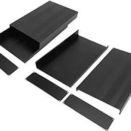 Acogedor Aluminum Enclosure Case, DIY Electronic Circuit Board PCB Project Instrument Box, Aluminum Box Cooling Case, 50 x 178 x 300mm, Black-picture-14