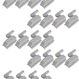 IMAGINEA LED Hinge Light for Cabinet, Auto On/Off Cupboard Light with Battery, Smart Motion Sensor Light for Wardrobe, Closet, Kitchen Cabinets – Easy Installation (Pack of 20, Cool White)-image-56