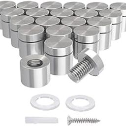 YDT GROUPS Stainless Steel Stud Spacer for Glass, Acrylic, Mirror, Table Tops and Panel Mounting – Size 11MM Diameter x 11MM Height (1/2" x 1/2")– Heavy Duty Premium SS Fitting – 1 Piece (4)-image-23