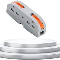 5Pcs Compact Lever Wire Nut Connector (1 in 1 Out), Splicing Wire Connector, Universal Quick Wiring Cable Connection Push-in Conductor Terminal Block, CE & RoHS Certified, 28-12 AWG-image-35