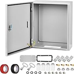 AUFUNIU Steel Electrical Junction Box, 12 x 10 x 6 Waterproof & Dustproof Electrical Enclosure, Outdoor & Indoor Universal Project Box with Lock & Mounting Plate-image-39