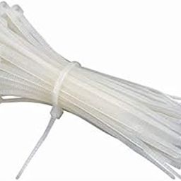Assorted 6 inch Nylon Cable Ties Tie Wire Organiser Ties 100 Pieces (White)-image-42
