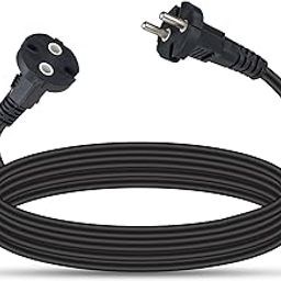 Super GEC Male-Female Extension Cord | High-Conductivity Copper Wires | Multipurpose | Suitable for Computers, Televisions, Kitchen Appliances, Power Tools and More. (2 Pin 5 Meter Black)-picture-18