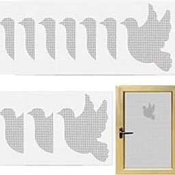 HASTHIP® Net Repair Tape for Windows - 10 Pcs Strong Self Adhesive Dove Shape Mesh Screen Repair Patches Mosquito Net Repairs Tape for Door Tears Holes Screen Patch Repairs-13