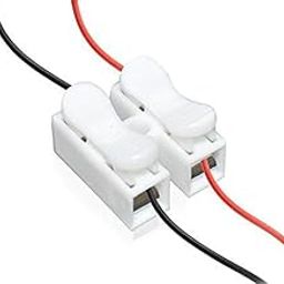 Electrical Quick Push Cable Connector – High Pressure Resistant Splice Lock Wire Terminals Push Connector, 2 Way (Pack of 20)-21