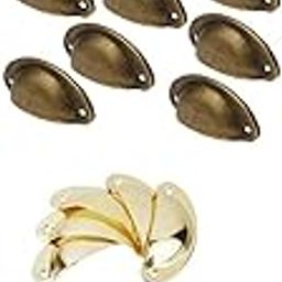 HEAVENGLOW 20 Pcs Victorian Cup Shell Kitchen Cupboard Drawer Cabinet Door Pull Handles-image-44