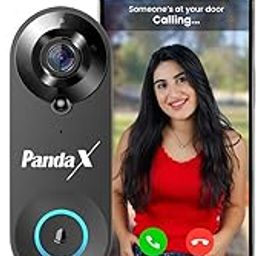 PandaX Smart Doorbell: Wireless Video Doorbell with AI Motion Detection, 1080p HD, Night Vision, 2-Way Audio, True Wireless Installation.-picture-2