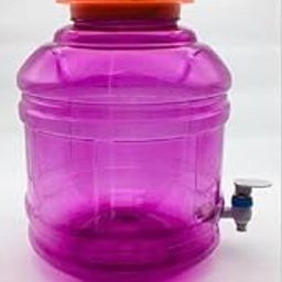 SANJU Plastic Water Dispenser Jar with Tap Compatible for 20 L, 25 L Mineral Water can,10Ltr Pack of 1 (Matka)-picture-10