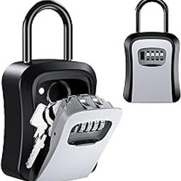 Heavy-Duty Combination Key Lock Box for Secure Key Storage by HEBEZON – Wall Mounted, Weather-Resistant-26