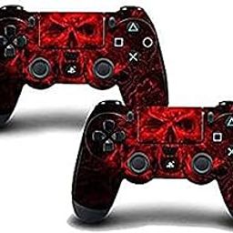 Elton PS4 Controller Designer 3M Skin for Sony PlayStation 4 DualShock Wireless Controller - standard, red, black, Skin for One Controller Only-20