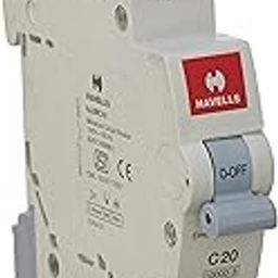 Havells DHMGCSPF020 PVC Plastic 20A MCB SP C Curve (White)-2