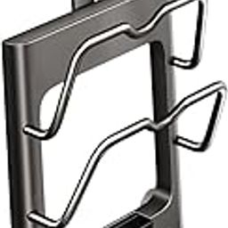UJEAVETTE Pot Lid Organizer Holder No Drill Wall Mount for Door Bakeware Cutting Board-image-83