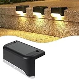 Airovia Solar Lights for Outdoor Garden Waterproof Solar Lamp Warm White for Garden Decoration, Wall Light Fence Light Outdoor for Patio, Garden, Steps and Stairs, Pack of 4-image-22