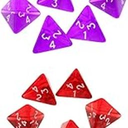 ATORSE Toy Pack of 10 Gem Multi-Sided Dices Polyhedral Dice Set D4 D&D TRPG Cup Game-Toys & Hobbies-Games-Board & Traditional Games-Contemporary Manufacture-image-30