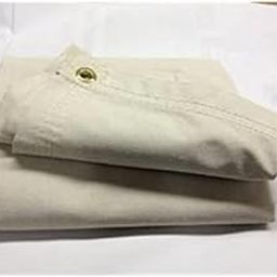 Heavy Duty Canvas Tarps (Size 6 ft x 9 ft) Waterproof Tarpaulin 700 GSM UV Resistant, Rustproof Grommets, Reinforced Edges & Multiporpuse Use White-image-64