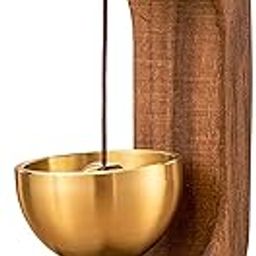 DEEVAA Wooden Door Chime with Brass Bell – Beech Wood Magnetic Dopamine Doorbell for Home, Shop, Office | Decorative Wooden Door Bell for Entrance & Storefront-image-28