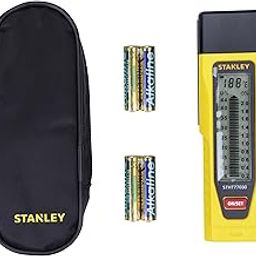 STANLEY 0-77-030 Moisture Meter for Measuring Masonry Moisture Ideal for Mortar, Concrete & Plaster with Illuminated LED Display, 6 Months Warranty, YELLOW & BLACK-13