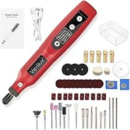 Verilux® Mini Drill Machine, Cordless Rotary Tool Kit, DIY Drilling Electric Tool Polishing Machine, Mini Drill Engraving Machine, 3.7V Grinder with 5 Variable Speed for Polishing Cleaning Engraving-image-29