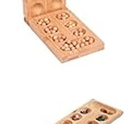 ATORSE Toy 2 Set Classic Foldable Wooden Mancala Board Strategy Game Easy Store Durable-Toys & Hobbies-Games-Board & Traditional Games-Contemporary Manufacture-image-24