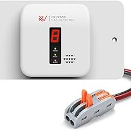RV Propane Gas Detector, Digital Propane/LP Gas Alarm-12V DC for Motorhome Travel Trailer, Motor Coach, Truck Camper, (R601 White)-image-99