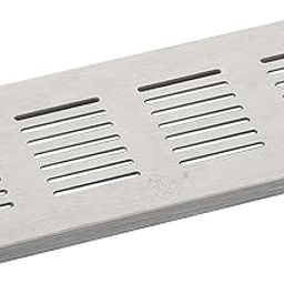 Nixnine Aluminium Kitchen Ventilation Jali Grill/Ventilator Grill & Kitchen Jali Silver Finish (75mm X 255mm X 1.5mm) (3x10 Inch) Pack of 5-picture-13