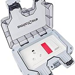 amiciCare Waterproof Socket Switch with Power Indiactor, 6/16Amp Outdoor Electric Switch Socket Box IP66 for Charging Electric Vehicle-image-74