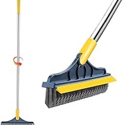 Hemu 2-in-1 Bathroom Cleaning Brush with Wiper and Long Handle - 120° Rotating Floor Scrub Brush for Tiles, Kitchen, and Home Cleaning Accessories. (MU6)-image-14
