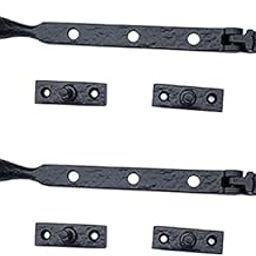 Adonai Hardware 8 Inch"Araunah" Antique Cast Iron Window Casement Stay (Supplied as 2 pieces per pack) - Matte Black Powder Coated-image-16