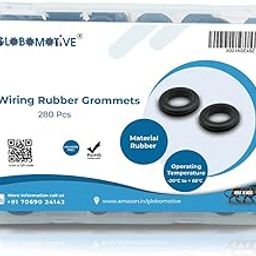 280 Pcs Open Wiring Rubber Grommet Assorted Box (6mm - 25mm)-image-7
