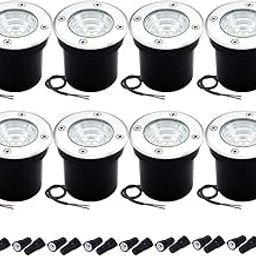 Well Lights Landscape Lighting Low Voltage Landscape Lights Outdoor Landscape Lights in Ground 5W 12V 24V Waterproof Warm White 3000K Deck Light for Garden Pathway-image-45
