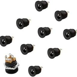 KITS4CREATORS 12V DC Socket Female 3pin DC Power Jack Connector DC022 5.5x2.5mm 3 Pin Plastic Female DC Power Jack Socket Connector Pack Of 10 Pcs-picture-17