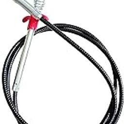 Zureni Drain Cleaner Wire Stick Stainless Steel Hair Catching Claw Drain Sewer Cleaning Spring Sink Pipe Plunger Unblocked Kitchen Bath Basin Hairs Remover Tool (90 cm,1 Pc)-image-22