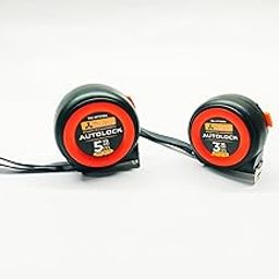 3m + 5m Premium Plastic AutoLock Measuring Tape for Home, DIY, Professional & Industrial Use Combo Pack of 2-image-31