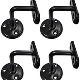 Shristy Hardware "Martha" MS Handrail Bracket - (Black Powder Coated Finish) - Supplied as 4 Pieces Per Pack-image-75