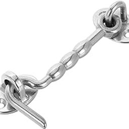 TOGEVAL Stainless Steel Door Hook Latch Heavy Duty Windproof Design for Barn Doors and Gates Versatile Hook and Eye Latch with Mounting Screws for Yachts and Boats-image-14