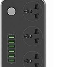 NAMA ENTERPRISESS Universal Socket Extension Board with USB Ports | Power Strip with Overload Protection for Home, Office, Computer-4