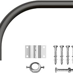 TIERONE - Heavy Duty Steel Extension Light Mounting Arm for Outdoor, Barn, Deck, Dark Bronze Security Light-image-16