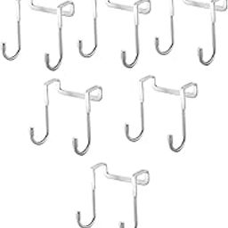 COSMEVIVI 6pcs Stainless Steel Door Hooks Non-Punch Hangers for Easy Installation Cabinets and Doors for Organizing Household Items and Keeping Spaces Tidy-image-58