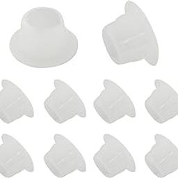 BokWin 300 Pcs White Hole Plugs 8mm/0.31 Inch Plastic Hole Covers Small Hole Plug for Kitchen Cabinet Desk Shelves-image-26