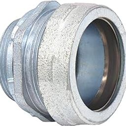 2-Pack Malleable Iron Liquid Tight Connector for Threadless Rigid Conduit IMC (1-1/2")-image-3