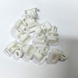Intermediate Locks for Curtain Rails White Colour (50 Pcs)-10
