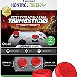 KontrolFreek FPS Freek Inferno for Xbox One and Xbox Series X Controller | Performance Thumbsticks | 1 High-Rise, 1 Mid-Rise | Red/White-13