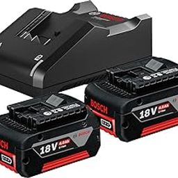 Bosch 2 X GBA 18V 4.0Ah + GAL 18V-40 Professional Cordless Battery & Charger Starter Set, Coolpack, Lithium Ion, Charge Level Indicator (Bosch Professional 18V System)-19