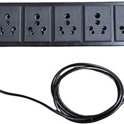 5/15 Ampere Extension Board and Surge Protector | 6 Socket Networking & Server Rack with Power Cord -1.5 mtr (Pack of 1)-15
