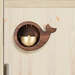 HASTHIP® Wooden Shopkeepers Bell for Door Opening, Decorative Hanging Doorbell for Business Store When Entering, Antique Door Bell Chime for Home Refrigerator, Porch, Creative Crafts Gift (Whale)-image-54