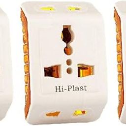 HI PLASST (3PCS) 3-Pin Angular Travel Plug Universal Socket Indian Plug (Type ), wide Travel Adaptor, Multi Plug, Conversion Plug, Socket Connector-3pcs (6A V) with 2pin & 3pin Socket-image-7