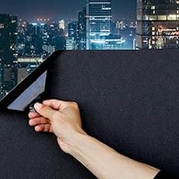 WISDOM Privacy Total Blackout Film 100% UV Blocking Darkening Film Black Opaque Privacy Tint Removable Glass (20 x 140 in)-picture-20